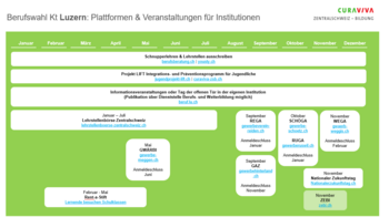 Berufswahl Kt Luzern: Plattformen & Veranstaltungen für Institutionen